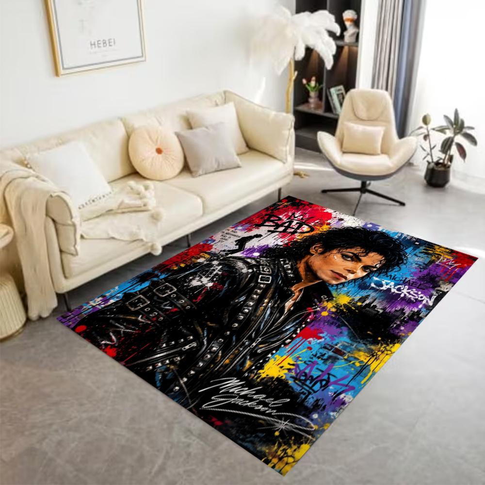 Michael Jackson Pop Icon Floor Mat Suitable For Balcony Kitchen Bedrooms Entryway Antislip Rug Decorate Offices Perfect Gift For Womenmen