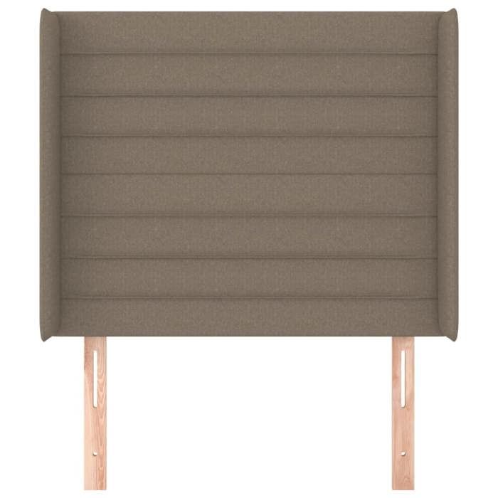 Maison Exclusive - Tête de lit avec oreilles Taupe 83x16x118/128 cm Tissu