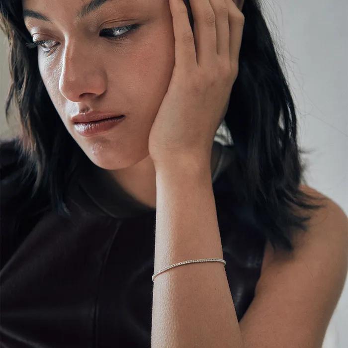 [925 silver] Huit.silver.86 / fin anse dew bracelet (silver)