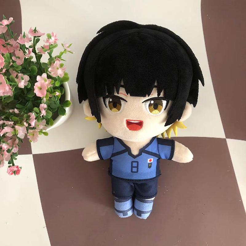 Game Blue Lock Isagi Yoichi Plush Doll Seishiro Nagi Reo Mikage Cute Soft Stuffed Pillow Kids Soft Toys Cute for Birthday