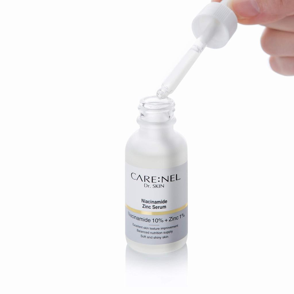 Care:Nel Niacinamide 10% Zinc 1 Serum 30ml High Concentration Pore Care Sebum Control Skin Tone Improvement Radiance