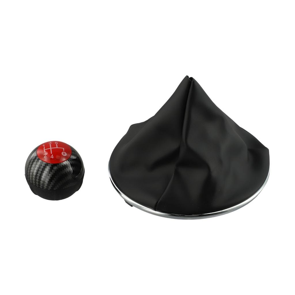 For Fiat 500 Gear Shifter Knob Set 5 6 Speed Direct Replacement Designed for Compatibility with 2012 2018 Models