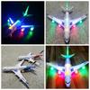 Automatic Rotation Electronic Aeroplane Toy Large Long LED Airbus Toys  Plane Vehicle