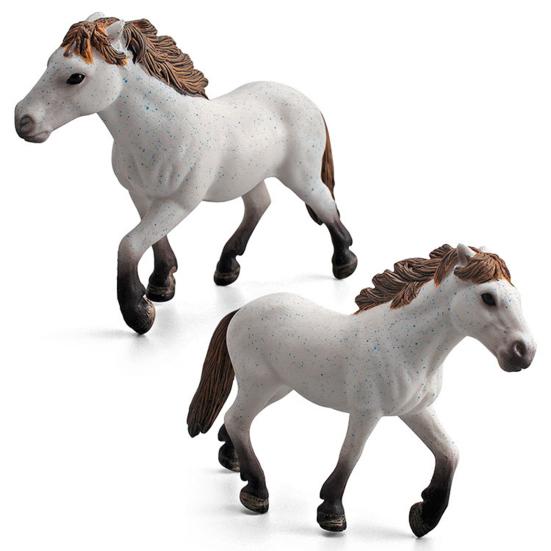 Horse Model Rust-proof Excellent Craftmanship Micro Decor Knapostu Stallion Pint Mare Action Figures Toy for Shelf Decor