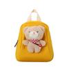 Children Backpack With Plush Bear Doll Decoration For Daily Casual Outings