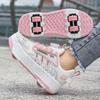 Stivali Sportivi a Quattro Ruote per Bambini Pattinaggio a Rotelle Come Scarpe Sportive Piatti Scarpe da Pattinaggio Scarpe Sportive Scarpe da Pattinaggio da Donna