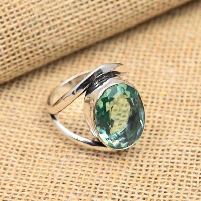 Aqua Apatit 925 Sterling Silber handgemachter Schmuck Wunderschöner Ring für Hochzeitsgeschenk