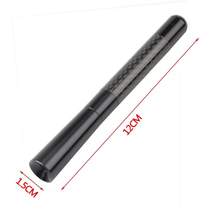 12cm Antenne For Mini Cooper Carbon Fiber Antenna Car Short Antena Radio FM Metal Receiving Antenna Car Tuning