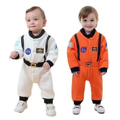Kinder Niedliches Astronauten-Cosplay-Kostüm Raumanzug Strampler für Baby Jungen Mädchen Kleinkind Säugling Halloween Geburtstagsfeier Kleidung