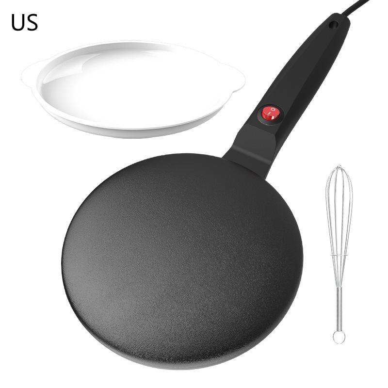 

Электрическая блинница, машина для приготовления тортов, для завтрака, для пиццы, сковорода для выпечки блинов, сковорода с антипригарным покрытием, сковорода для приготовления китайских блинчиков с начинкой чёрный