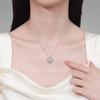 Moissanite Woman Pendant Sier Necklace For Women Chains Party Bridal Fine Jewelry 925sterling Silver Necklace