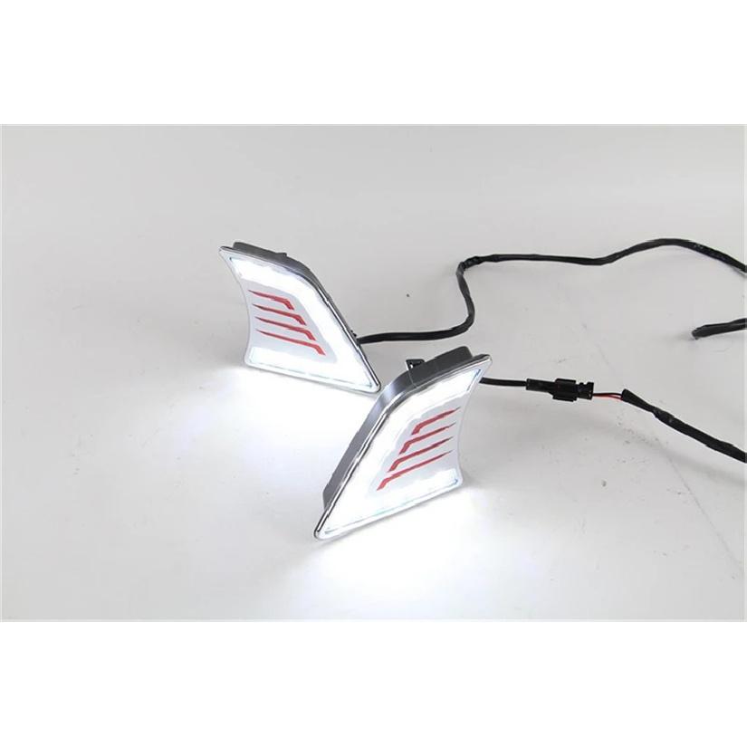 Car Flashing 2PCS DRL For Toyota Hilux Vigo 2012 2013 2014 2015 Car LED DRL Daytime Running Light Fog Lamp Auto Running lights
