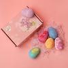 1 Set Bath Toys Dinosaur Egg Set with Sea Salt Ingredients Colorful Bubble Bath Fizzies with Surprise Sea Animal Inside Gentle Bubbles Spa Bath Gift
