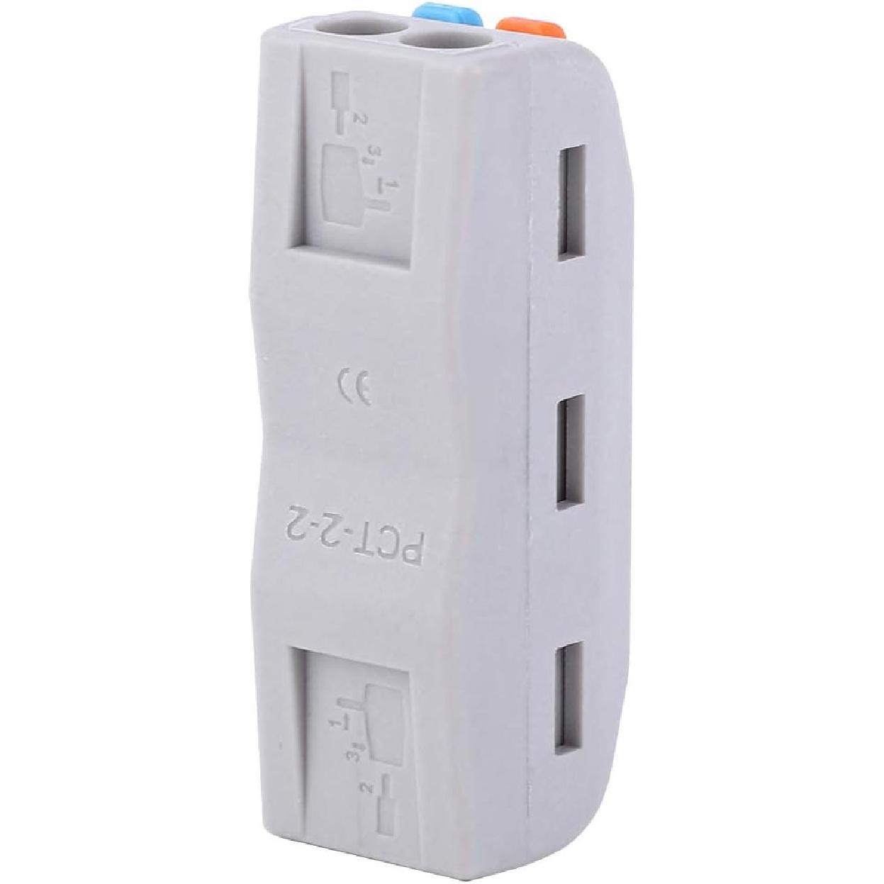 

10pcs Terminal Blocks Electrical Connectors,Electrical Connector 2-in-2-out Color Button Wire Connector Color Button Wire Connector (#1)