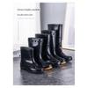Men's Acid-Resistant Non-Slip Waterproof Rain Boots - Summer Short Tube Rubber Shoes for Chefs