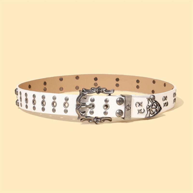 Multi Functional Fashion Belt PU Imitation Leather Metal Buckles Universal Size 115cm 3.7cm for Unisex Daily Wear