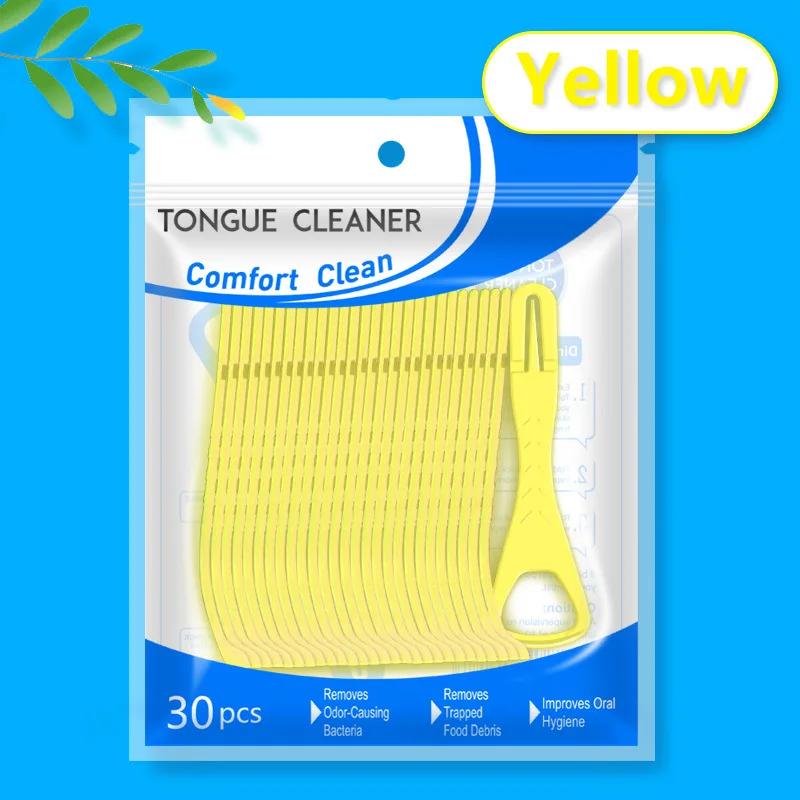 

30Pcs Tongue Scraper For Adult Disposable Tongue Cleaning Tool Plastic Mouth Scraper Travel Convenient Oral Hygiene Care 2027