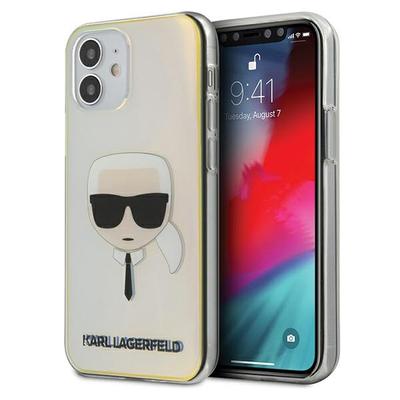 Etui Do iPhone 12 Mini Karl Lagerfeld Iridescent Karl`s Head Wielokolorowe