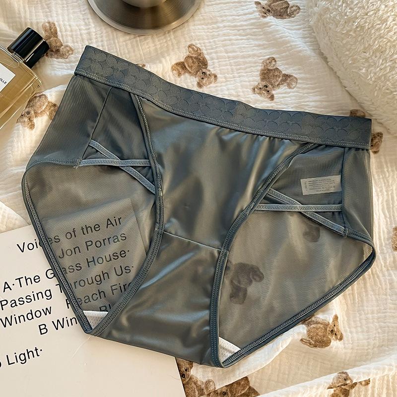 Γυναικεία Εσώρουχα Plus Size, Καλοκαιρινά, Λεπτά, Νέα, Καθαρά Σέξι, Σλιπ Σατέν, Ραμμένα με Σέξι Μέση