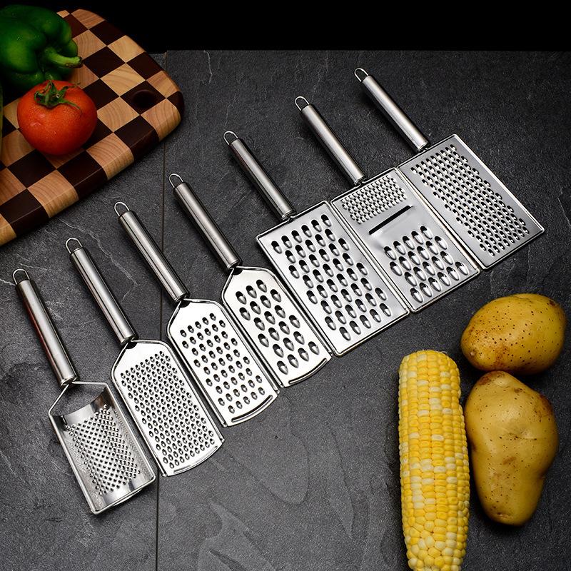 Stainless Steel Multi-functional Vegetable Slicer & Potato Shredder with Hand Protector