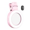 Clip-on Selfie Ring Light,200mAh Rechargeable Selfie Light Clip Video Light with Mirror,Portable Selfie Lamp for Phone Camera