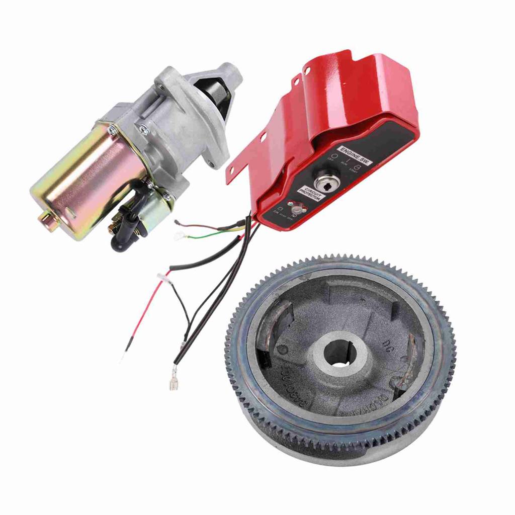 Electric Start Kit Starter Motor Flywheel Control   Box for GX390