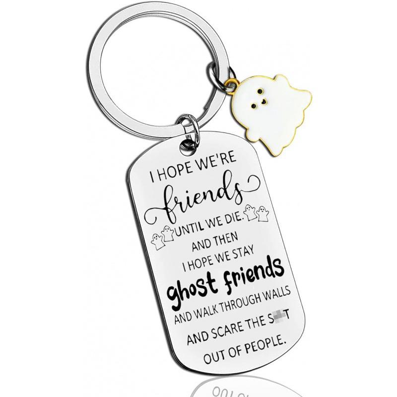 Sunflower Stainless Steel Best Friend Keychain Gift Pendant