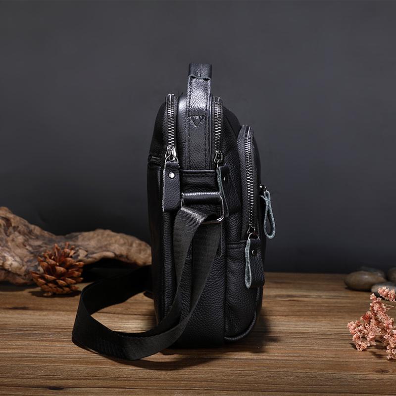 New Hot-selling Outdoor Shoulder Bag Leather Business Multifunctional Men's Soft Leather Casual Messenger Bag Men