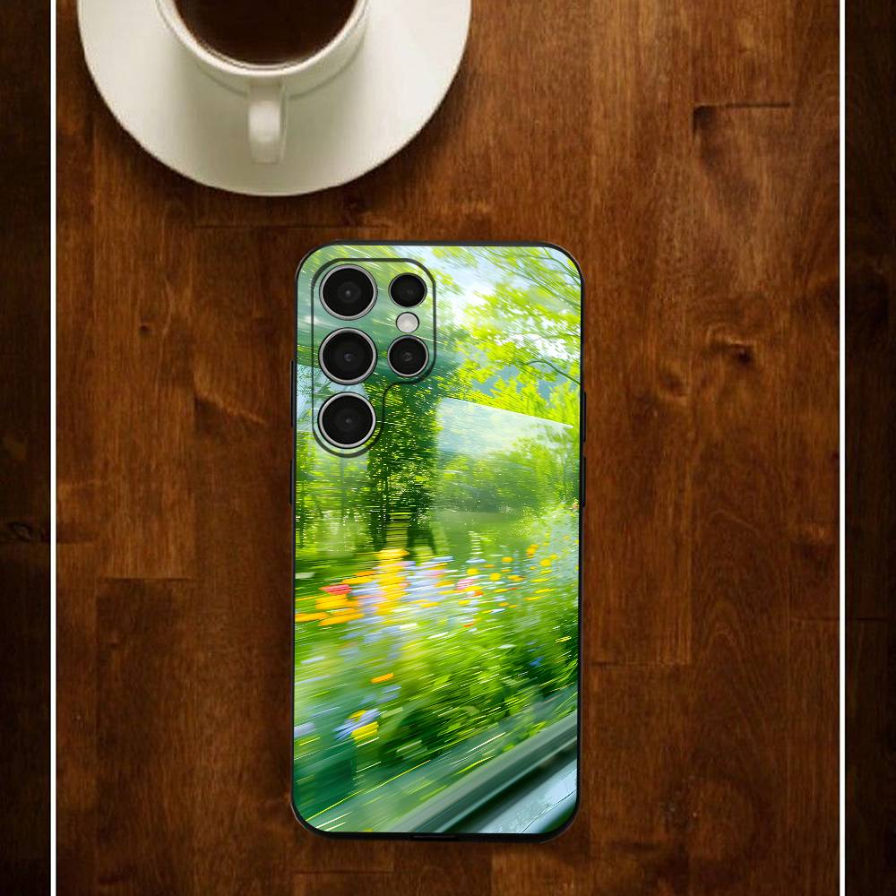 

The View Outside The Window Phone Case For Samsung S24 25 23 22 21 20 Plus Ultra 5G Lite Shockproof Cover Samsung S22ULTRA5G