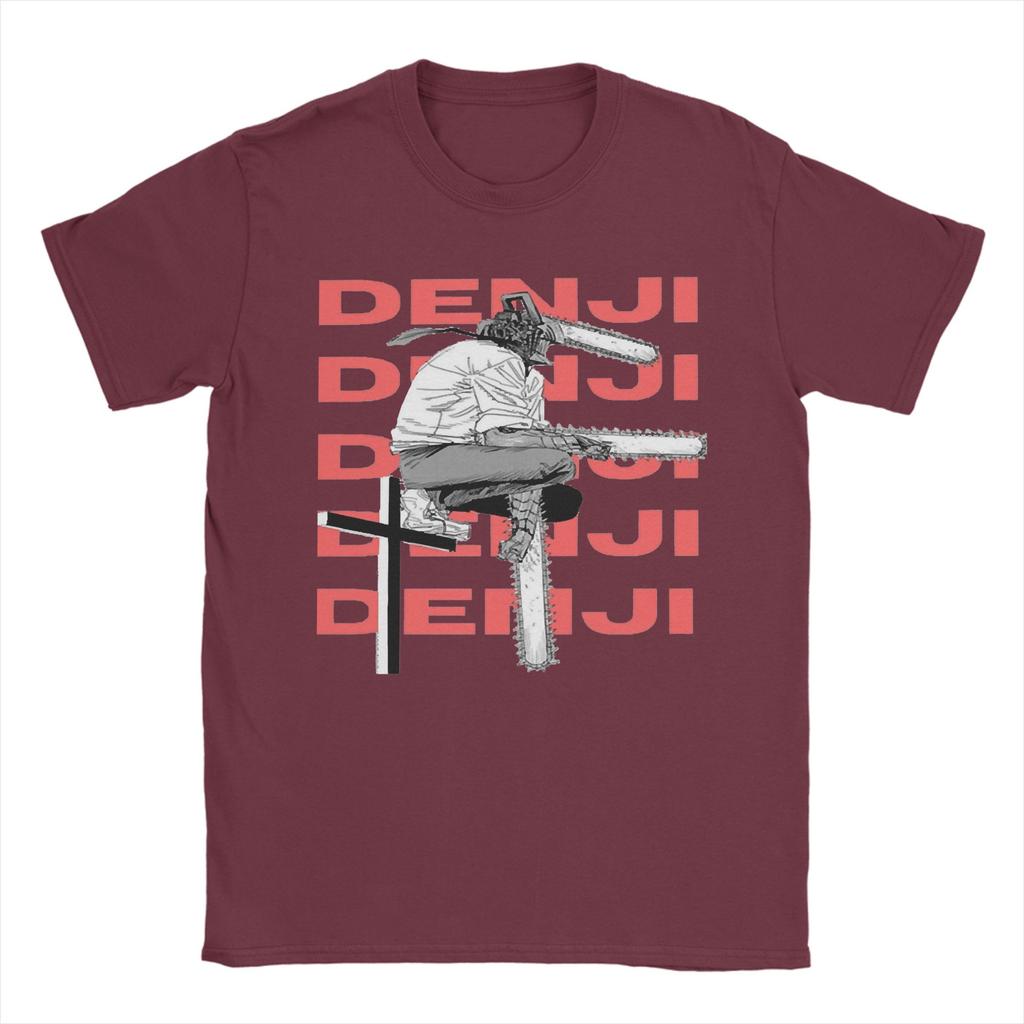 Denji Anime T Shirt for Men Women Cotton Fashion Male TShirts Round Neck Chainsaw Man Tee Shirt Short Sleeve Tops New Arrival