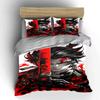 Fierce Flame Warrior Vibes Bedding Sets Duvet Covers Pillowcases(1* Duvet Cover 2* Pillowcases Without Duvet Insert)