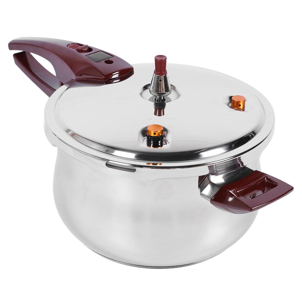 Stainless Steel Pressure Cooker Stew Cooking Pot Large Capacity Compatible with Gas Induction