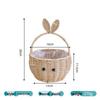 Handcrafted Rattan-Style Basket: Multi-Purpose for Storage, Fruit, Flowers, Souvenirs, or Outdoor Use