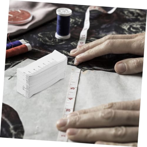 NUOLUX Disposable Tape Measures, 100 Pieces, 1 Meter Long Paper Tapes, Mini Digital Sewing Measuring Tapes, Fabric Measuring Tapes, Bulk Waist Metrics