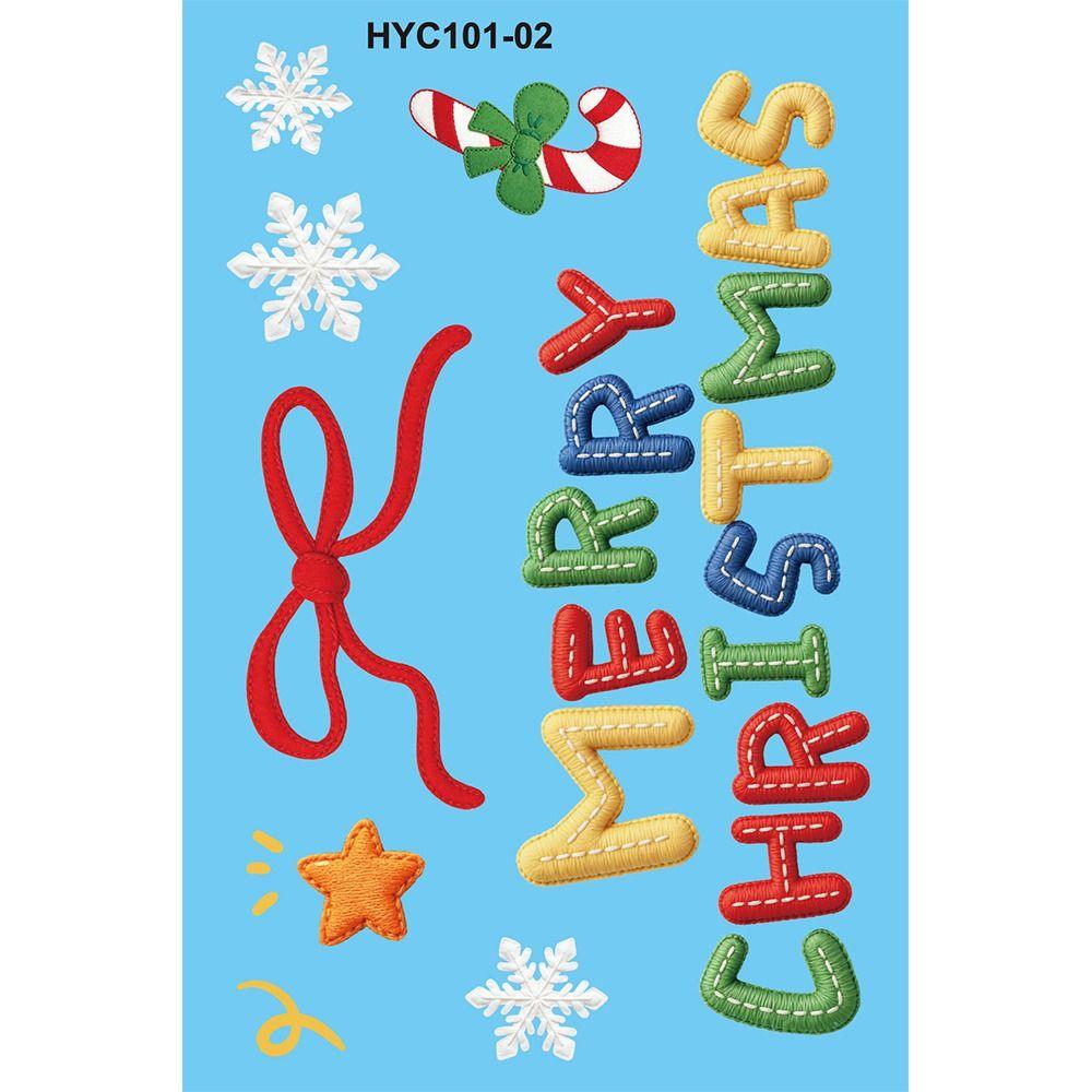 9Pcs Removable Snowflake Window Stickers PVC Holiday Window Decals Christmas Decorations