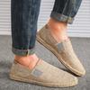 Mens Shoes Casual Male Breathable Canvas Shoes Men Chinese Fashion 2025 Soft Slip On Espadrilles For Men Loafers Driving Shoes