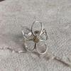 Ringe für Frauen Paar minimalistischen handgemachten einfachen großen Blumenring Party Schmuck Geschenk