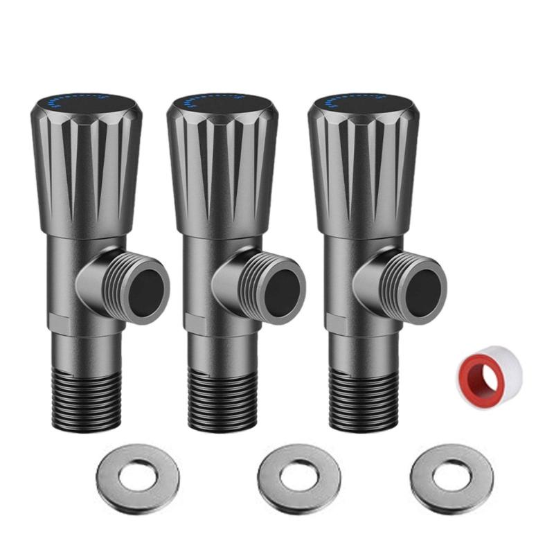Strong Anti Leak Angle Valves Valves High Pressure Resistant Angle Valves for Bathroom Plumbing Fixtures
