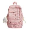 New schoolbag Japanese-style INS cute girl bow middle school student collegiate backpack lightweight and sweet backpack