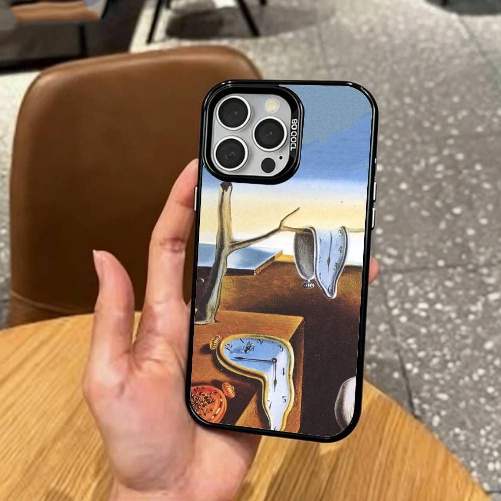 S-Salvador D-Dali SD P-Painting   Phone Case For iPhone17,16,15,14,13,12,11 Plus,Pro Max Colored Silver Plated Inside Cover
