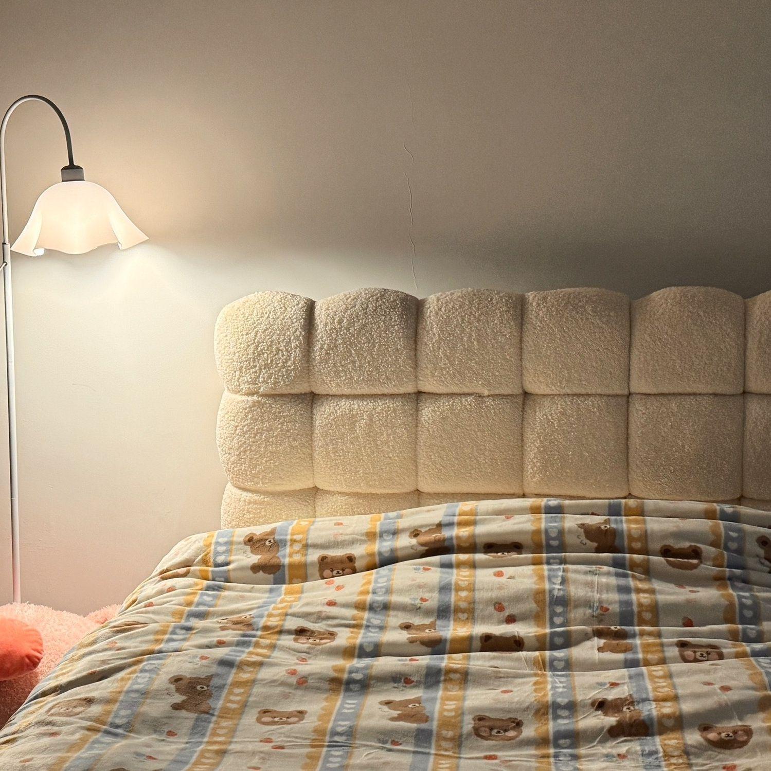 

Кремовый торшер в скандинавском стиле, вдохновленный цветами, для гостиной или прикроватной тумбочки White