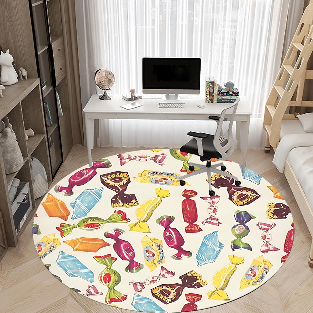 1pc Sweets Chair Carpet for Office - Durable, Ideal for Chair Mats, Stylish & Functional Decorative Rug yy260130095