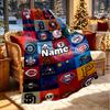 Custom Name Personalized NFL Print Blanket, Home Decor, Bedroom, Sofa, Camping, Couch, Gifts for Birthday Christmas