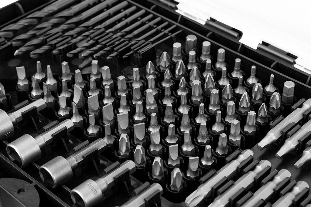 Drill And Bits Set, 120 Pcs. Sockets - T 56H623