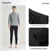 EMZ Erdos Men's 100% Wool Knit Thermal Pants