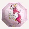 Magical Unicorn Cloud Sticker for Kids Room DecorUmbrella, Portable 3-Fold Compact Umbrella,Christmas Gift ES525
