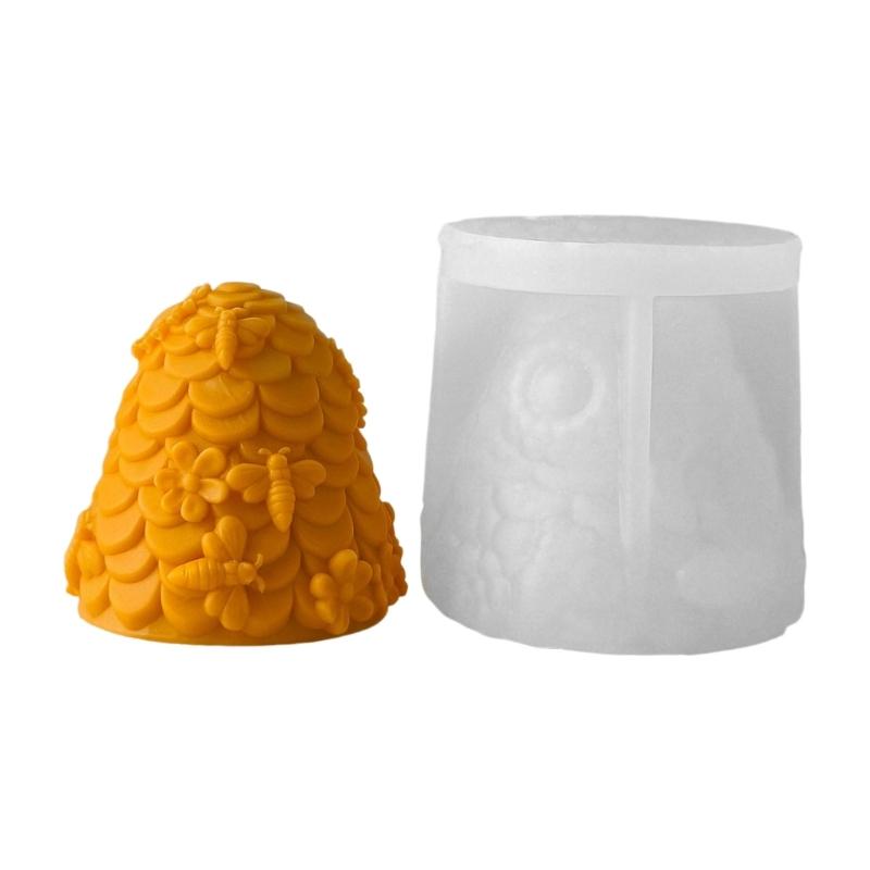 High Temperatures Resistant Silicone Candle Mould for Honeycombs Candle and Soap Making With Realistic Texture