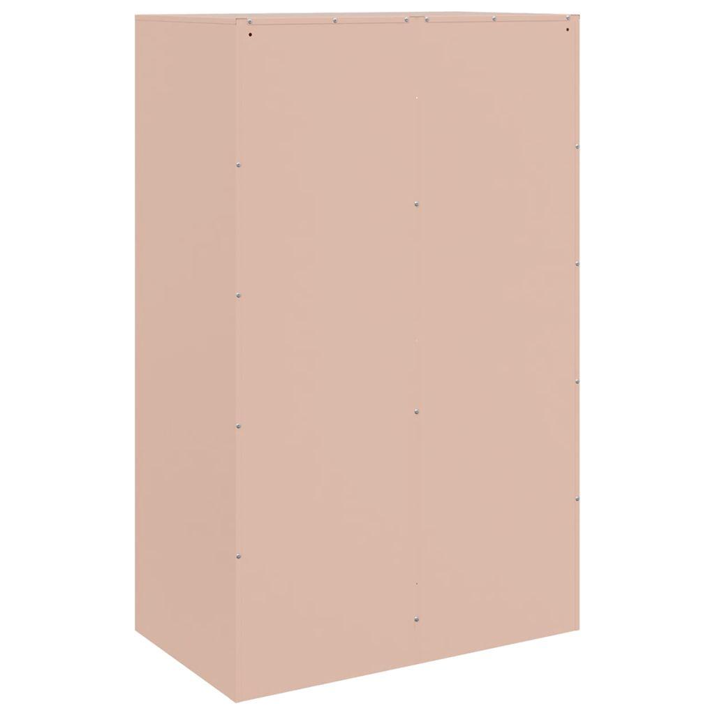 Sideboard Pink 67x39x107 Cm Steel