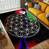 1pc Flower of Life Themed Rug for Home Decor, Non-slip Office Carpet, Chair Mat, Outdoor Mat, Christmas and Halloween Gifts-0731059