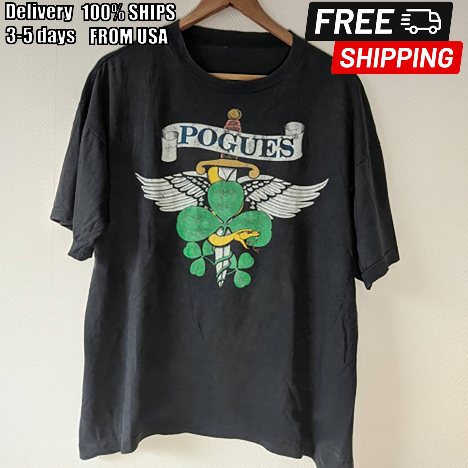 Rare The Pogues Tour Gift For Fan Unisex Black T-shirt TMB1950 L